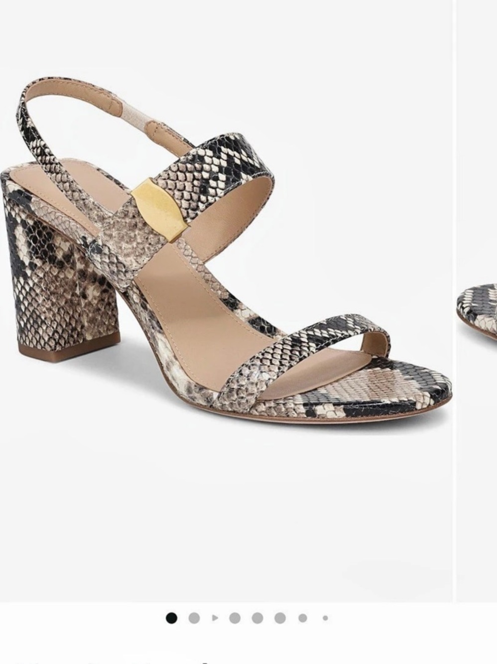 Veronica Beard Genetta Slingback Animal Print Leather Heels size 8 NIB